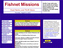 Tablet Screenshot of myfishnetmissions.org